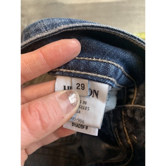 Hudson Womens Denim Jeans Sz 29 Signature Boot Cut Flap Pocket - Picture 16 of 16